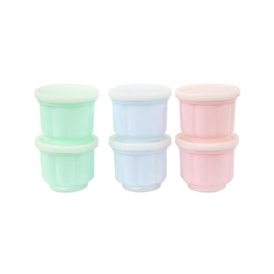 China Plastic cheap and high quality colorful PS lastic budding cup 6pcs set with plastic lid for sale