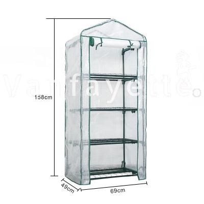 China 4-Tier Easily Assembled Mini Greenhouse Garden Mini Greenhouse Heavy Duty Mini Garden Greenhouse for sale