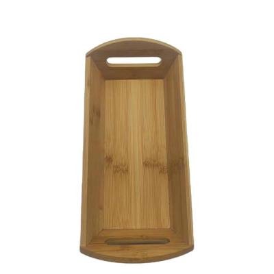 China Wholesale Cheap Wooden Tray Woven Bamboo Serving Trays Natural Sustainable Eco Friendly Bamboo Tray for sale