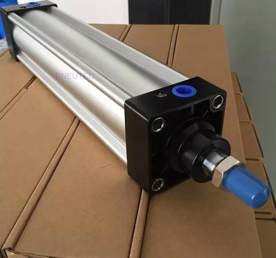 China Material of Construction Shops SIJ Standard 100% ISO6431 Tested Bore 50mm Shaft Aluminum Adjustable Double Stroke Pneumatic Cylinder / Pneumatic Parts for sale