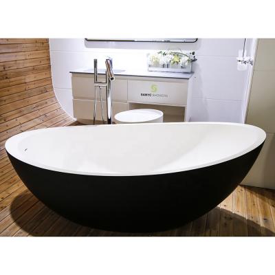 China 2021 hot sales hotel free standing acrylic bathtub solid outdoor bathtubs soaking baths for sale