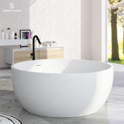 China Hot Sales Free Standing Resin Stone Bathtub for sale