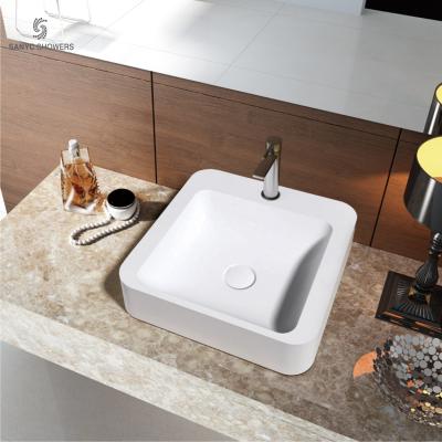 China Modern washbasin round small bathroom hand shaped washbasin for sale