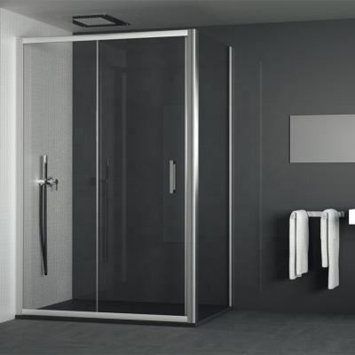 China Wholesale Modern Aluminum Alloy 6mm Shower Doors Screen Shower Glass Enclosure Wet Room View for sale