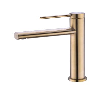 China Thermostatic Faucets Hose Mark Single Handle Lavatory Bathroom Faucet for sale