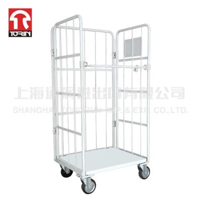 China Torin SWK1041 Warehouse Material Handling Steel Roll Container Roll Cart 840*650*1700mm for sale