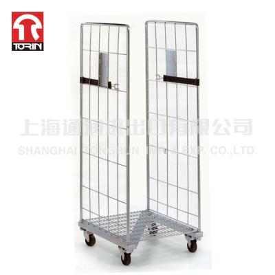 China Warehouse Torin SWK1011 Z-fold Logistics Processing Steel Roll Container Roll Cart for sale