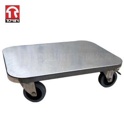 China Torin DZ31 Stainless Steel Car Folding Flat Car Cargo Roll Cart Steel Roll Container Silent for sale