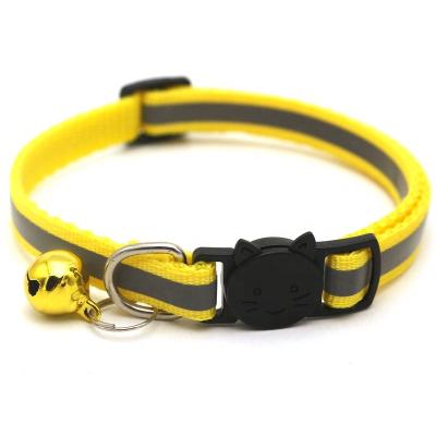 China Designer Luxury Accessories Reflective Personalized Dog Cat Collar With Cute Adjustable Detachable Bell Quick Release For Dogs for sale