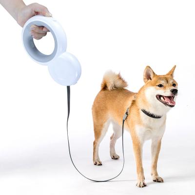 China Hands Free Puppy Middle Lights And Rechargeable Dog Walking Rope 3m Leads Retractable Rope LED Light Leads Rechargeable Dog Leash for sale