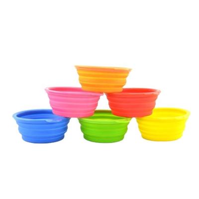 China REPTILES Best Quality Collapsible Silicone Pet Food Bowl Travel Pet Bowl for Dog and Catering for sale