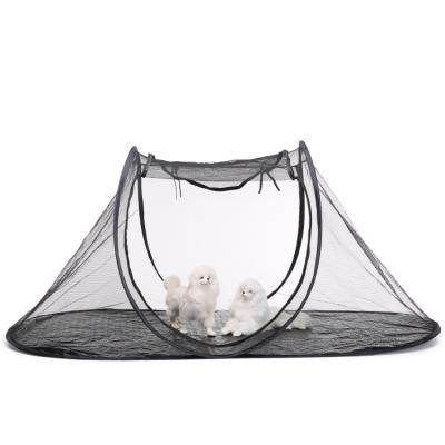 China Small Dog Kennel Folding Camping Tent Foldable Cat House Durable Pet Cage Hand Wash Pet Cage For Dog Bed Pet Teepee for sale