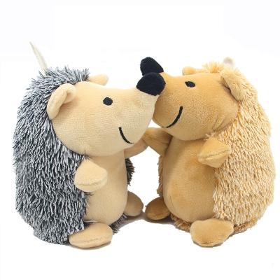 China Viable Hot Fashion Imitation Hedgehog Shell No Squeaky Stuffing Plush Pet Chew Toys Stuffed Dog Toy for sale