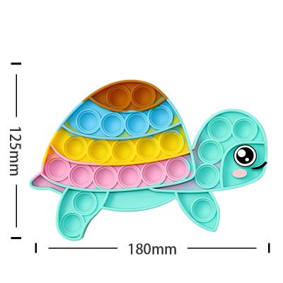 China Toy New Christmas Gift Rainbow Silicone Anti Relaxation Push Giant Educational Funny Noise Bubble Busy Person Sensory Toys for sale