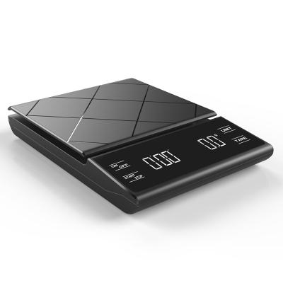 China ABS Plastic Coffee Scale 3kg 0.1g Scale Digital Kitchen Food Electronic Weighing Chinese Scale 18*3*3cm for sale