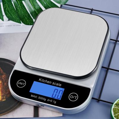 China IP67 Kitchen Scale Touch Screen Digital Food LCD Scale Home Waterproof Metal Kitchen Scale With USB Charger for sale