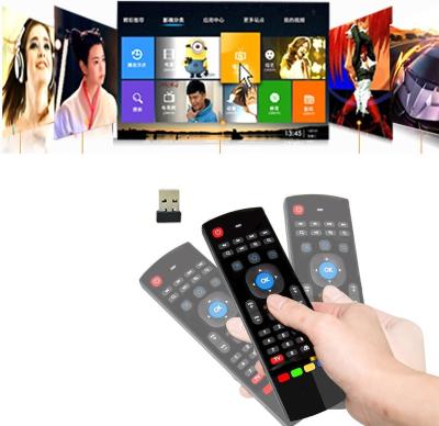 China Universal Auto Wireless IR Remote Control 2.4G Fly Air Wireless Mouse Learning with USB Keyboard Gyroscope for Android TV Smart Box /PC/ for sale