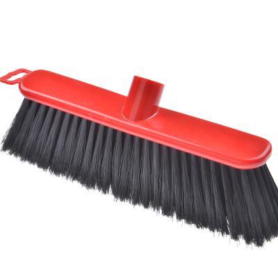 China Floor Cleaning Floor Scrub Brush Push Broom with Long Handle - 48 Inches, Stiff Bristles, Indoor Outdoor Broom for Bathroom Cleaning Kitchen for sale