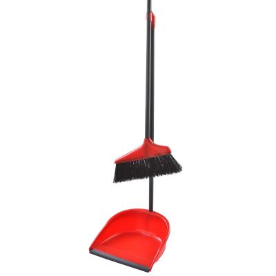 China Floor Cleaning 'Long Handled Dustpan' Set - Sturdy Straight Easy Quick To n Broom and Combo Dustpan Broom - Durable Kitchen, Lobby or Office Broom for sale