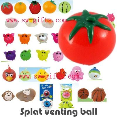 China Vent ball decompression toys toy novelty Creative Smash it Sticky Toys Sticky Animal Splat for sale