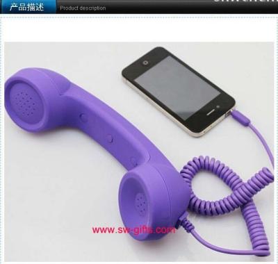 China Phone Handset,Anti Radiation.No volume for iphone 4s/laptop/ipad Retro Telephone Receiver for sale