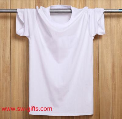 China Fashion T Shirts Short Sleeve Round Neck Black White Male t-shirt Top Cotton In Stock for sale