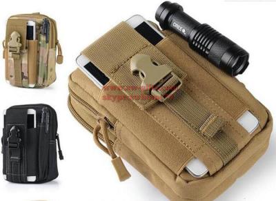 China Outdoor Tactical Holster Military Molle Hip Waist Belt Bag Wallet Pouch Purse Phone Case with Zipper for iPhone 7/LG for sale