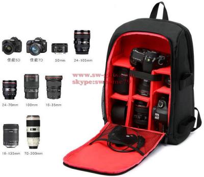 China Upgrade Waterproof Digital DSLR Photo Padded Backpack w/ Rain Cover Laptop Multi-functional Camera Soft Bag Video Case for sale