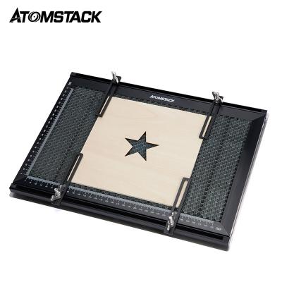 China Laser Cutting Engraving Machines ATOMSTACK F1 Laser Cutting Universal Honeycomb Board with SUS304 Thickened Scale Fixed for sale