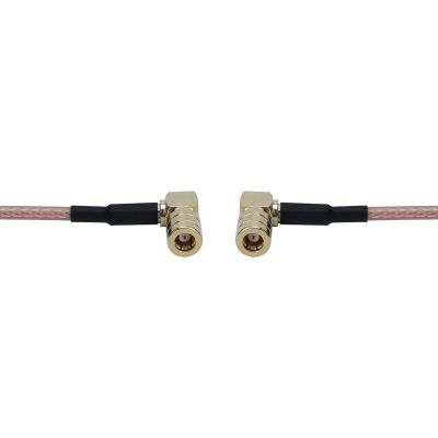 China OEM Flexible Coaxial RF Cable SMB-F 90degree Coaxial Connector RG-316 Cable for sale