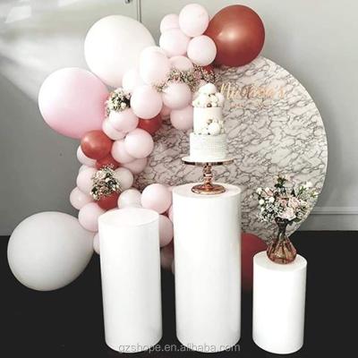 China Durable Factory Custom Hot Sale Acrylic Cylinder Pedestals Round Wedding Party for sale