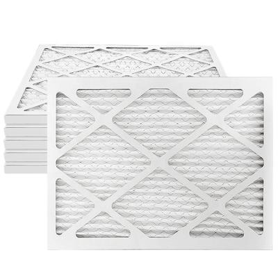 China OEM ODM Low Resistance Eco - Friendly Nano Bacterial Filter Anti Dust Pleated Panel Filter For HVAC Pre AC Oven Air Filter 16x25x1 for sale