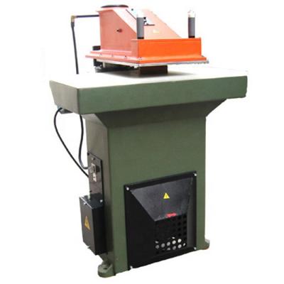 China Swing Leather Hydraulic Arm Press Clicker Machinery Production Cutting Press Die Cutting Machine for sale