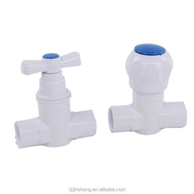 China High Quality Industry/Home /Garden JS PVC Gate Valve With Any Color Available/PVC Stop Valve/UPVC Stop Valve for sale