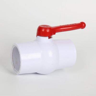 China Indutral / Home / Garden PVC Plastic Ball Valve With New Handle for sale