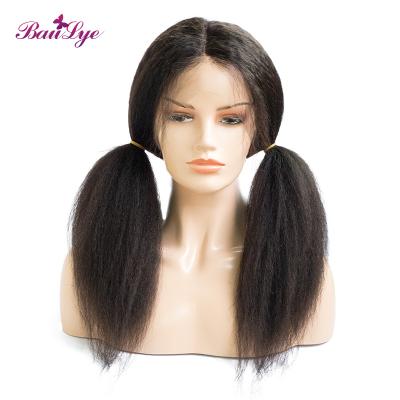 China 100% Cambodian Max Curly Straight Yaki Lace Wig Widows Full Lace Wig Full Body Human Hair Wigs for sale