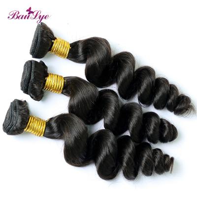 China Loose Wave 100% Virgin Brazilian Hair Extension Weave Loose Wave Bund for sale