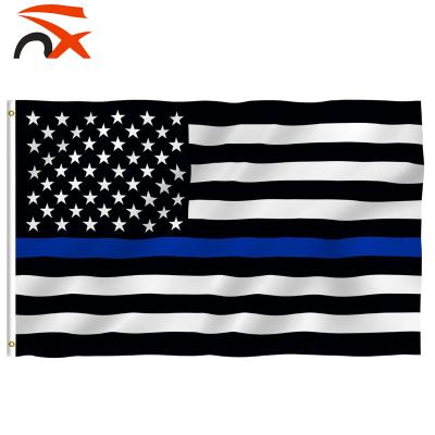 China Wholesale 3x5 US Mutated Thin Blue Line Flying Slender Track Free Shipping Within 48 Hours for sale