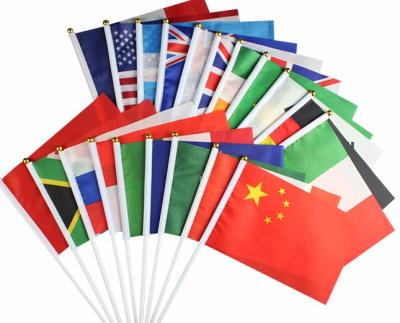 China High Quality Custom Flag Country Singapore Cheap FLYING Hand Shaking Flag From China Manufacturer for sale