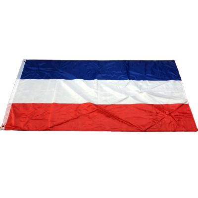 China Polyester Flying Screen Printed Outdoor Red White Blue Stripes Custom Flag Holland Dutch Country Flag for sale