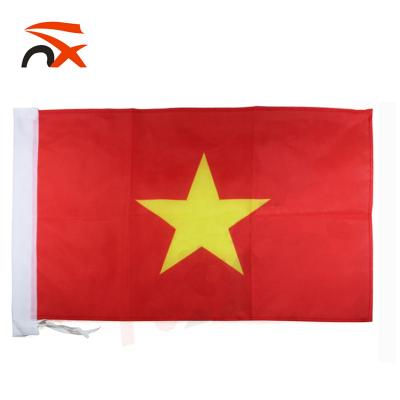 China 75D FLYING Polyester 3*5ft Vietnam Flying National Flags Hand Flag Car Window Flag for sale