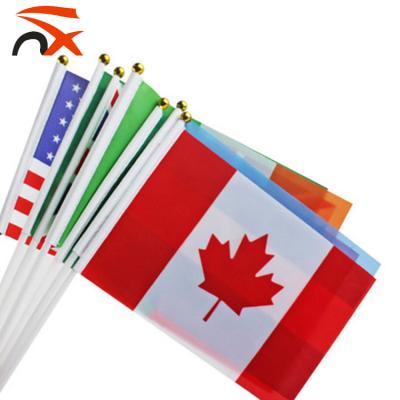 China Education Wholesale Custom Promotion Mini Canada Hand Flag for sale