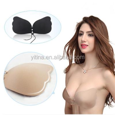 China Good Viable Hot Selling Viscosity Lala Goddess Backless Push Up Invisible Silicone Free Bra for sale