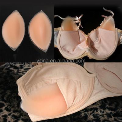 China Wholesale Small Crescent Design Good Small Crescent Lift Up Silicone Bra Pads For Swimsuit Bikini for sale