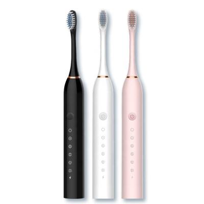 China 2022 Upgraded USB Rechargeable Powerful Toothbrush Battery Operated Sonic Cleaning Electric Toothbrush Smart with 6 Modes for sale