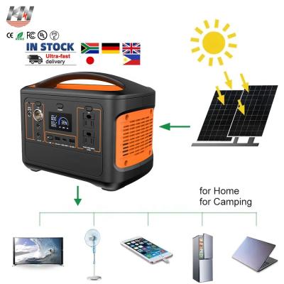 China Berufshersteller-Large Capacity Camping-Solargenerator-tragbares Kraftwerk 600W 110V zu verkaufen