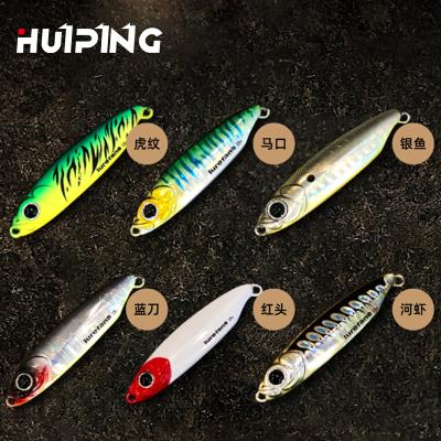 China HUIPING Lead OEM 7g 10g 15g 18g Casting Artificial Bait Casting Freshwater Saltwater Fish Bait Jig Winter Jig Shore Lead Fish Metal Jig for sale