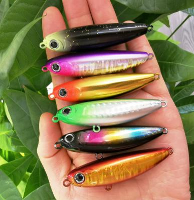 China ABS Plastic Huiping Bait 60mm Pencil 6g Lure Bass Perch Saltwater Fishing Artificial Floating Lures for sale