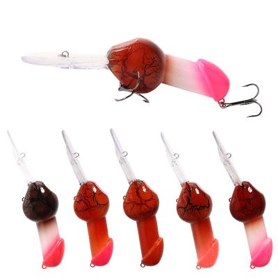 China ABS Plastic 85mm Big Lure 27g Rattle Minnow Crankbait Crankbait PESCA Deep Sinking Hard Artificial Wobblers Big for sale