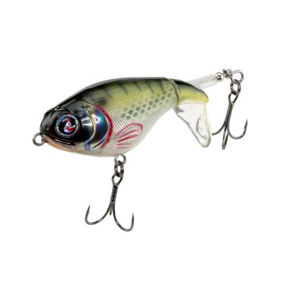 China HUIPING ABS Plastic Spinning Wobbler For Artificial Snap Bass Pike Lure Crankbaits 9066 Plopper Topwater Big Lie Fish Bait Fishing Lures for sale